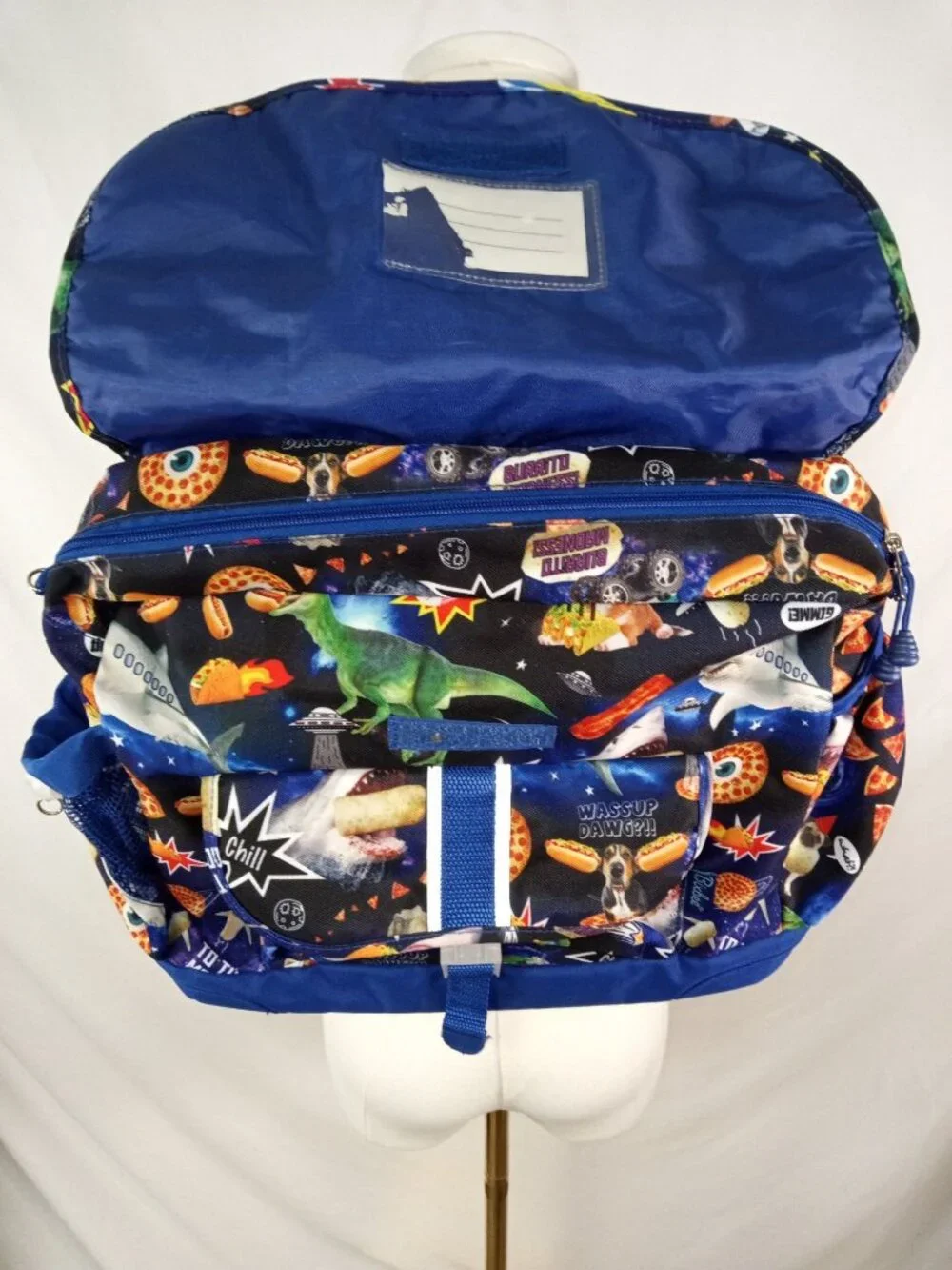 Bixbee Kid's Blue + Orange Backpack